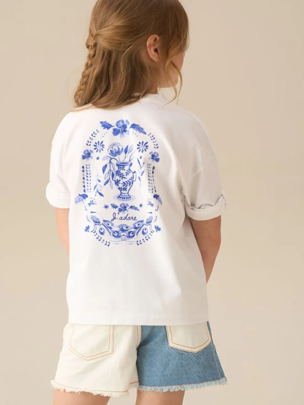 Angel & Rocket White Joanie Floral Placement Print T-Shirt