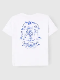 Angel & Rocket White Joanie Floral Placement Print T-Shirt