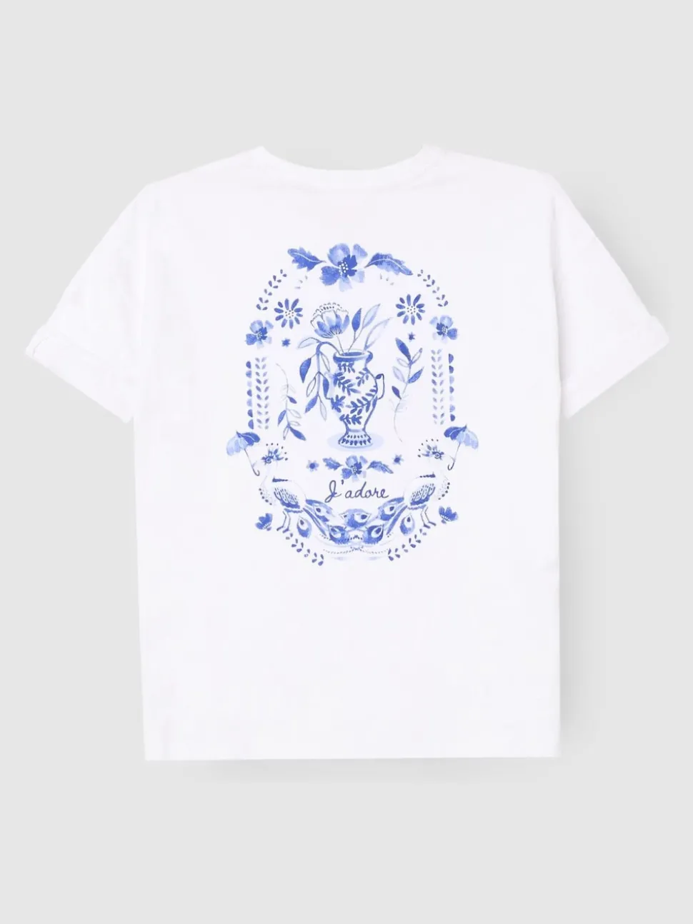 Angel & Rocket White Joanie Floral Placement Print T-Shirt