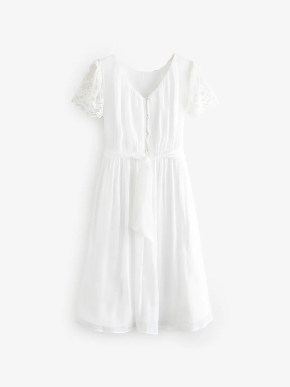 Angel & Rocket White Lace Sleeve Aria Maxi Dress
