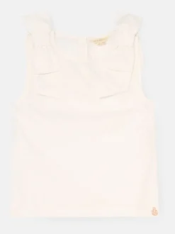 Angel & Rocket White Laurel Bow Detail Vest