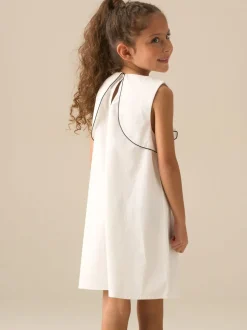 Angel & Rocket White Lizzie Bow Detail Dress