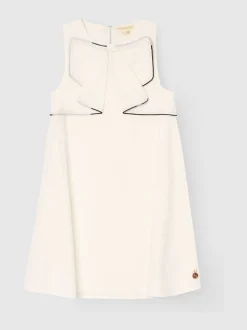 Angel & Rocket White Lizzie Bow Detail Dress