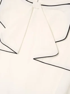 Angel & Rocket White Lizzie Bow Detail Dress