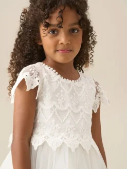 Angel & Rocket White Lucy Lace Ivory Dress