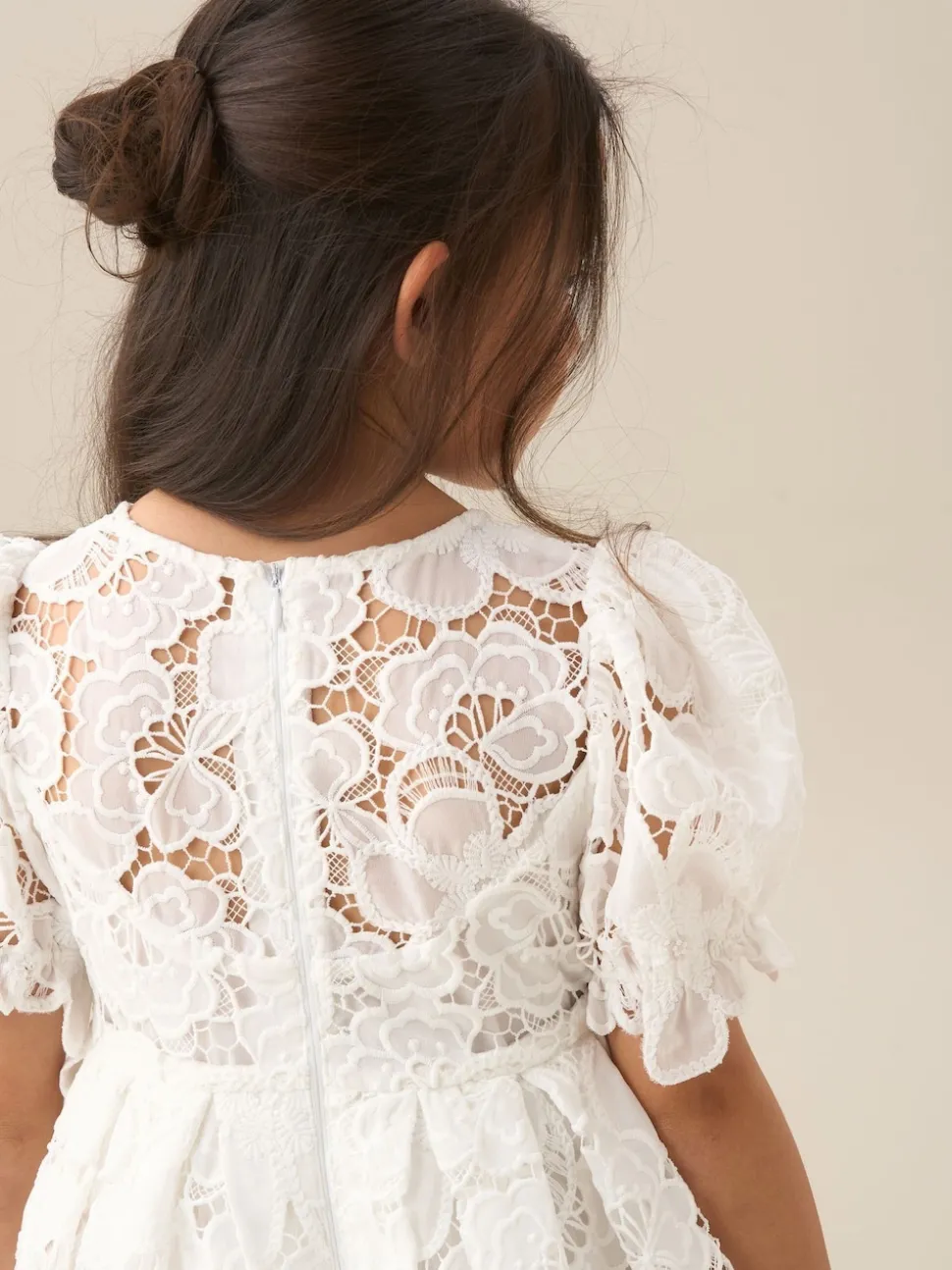 Angel & Rocket White Maeva Mint Lace Dress