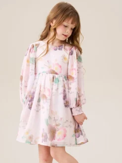 Angel & Rocket White Neve Floral Print Boho Dress