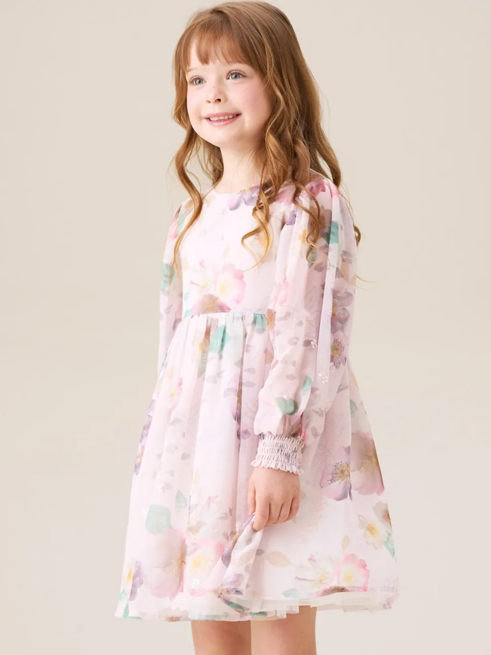 Angel & Rocket White Neve Floral Print Boho Dress