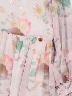 Angel & Rocket White Neve Floral Print Boho Dress