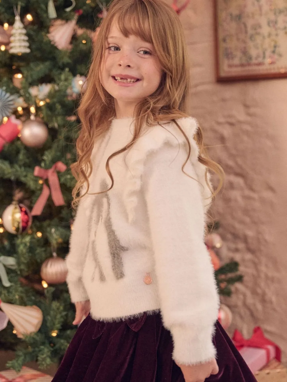 Angel & Rocket White Penguin Knitted Jumper