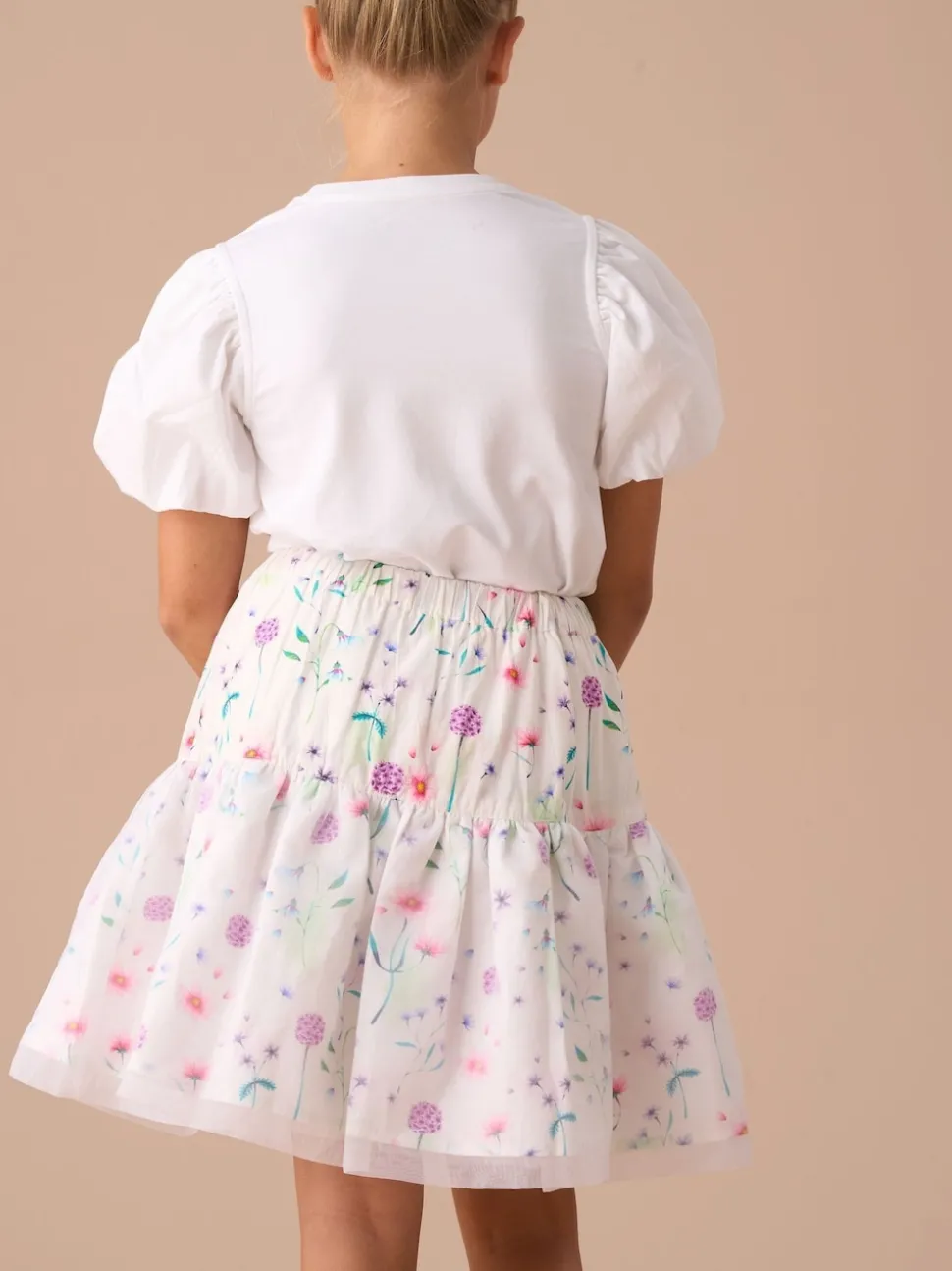 Angel & Rocket White Perla Puff Ball 100% Cotton Skirt