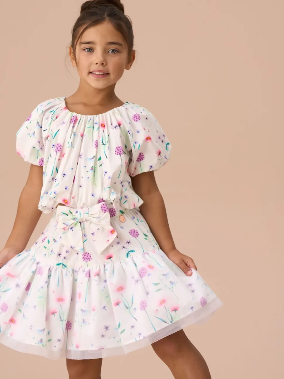 Angel & Rocket White Perla Puff Ball 100% Cotton Skirt