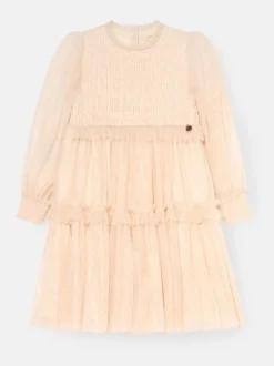 Angel & Rocket White Willow Ivory Balloon Sleeve Boho Dress