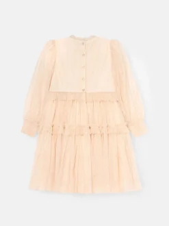 Angel & Rocket White Willow Ivory Balloon Sleeve Boho Dress