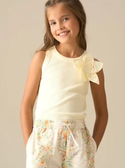Angel & Rocket Yellow Jess Yellow Flower Corsage Vest