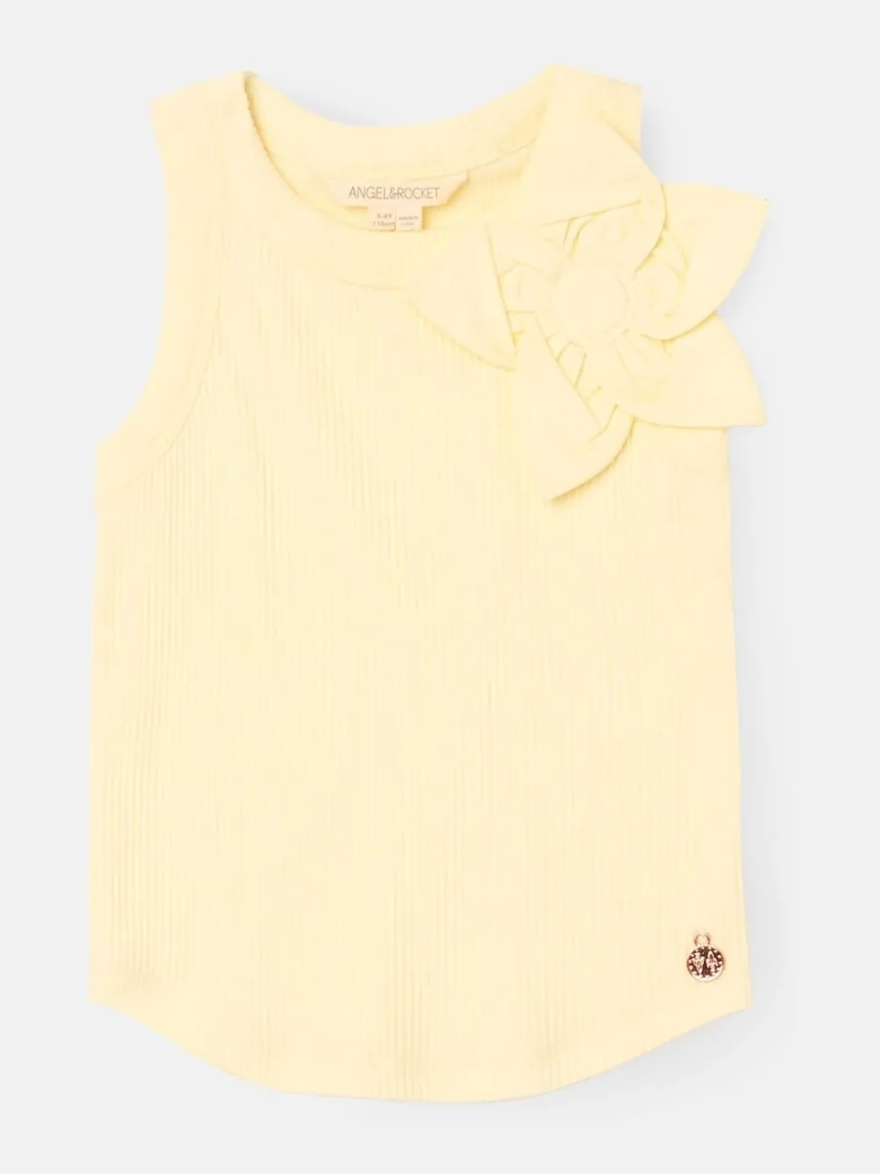 Angel & Rocket Yellow Jess Yellow Flower Corsage Vest