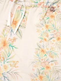 Angel & Rocket Yellow Primrose Floral Print Tie Waist Trousers