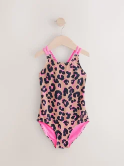 Animal Double Strap Swimsuit (3-16yrs)