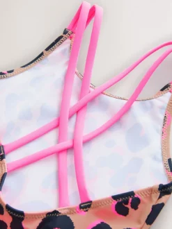 Animal Double Strap Swimsuit (3-16yrs)