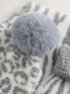 Animal Beanie Gloves And Scarf Set (3-16yrs)