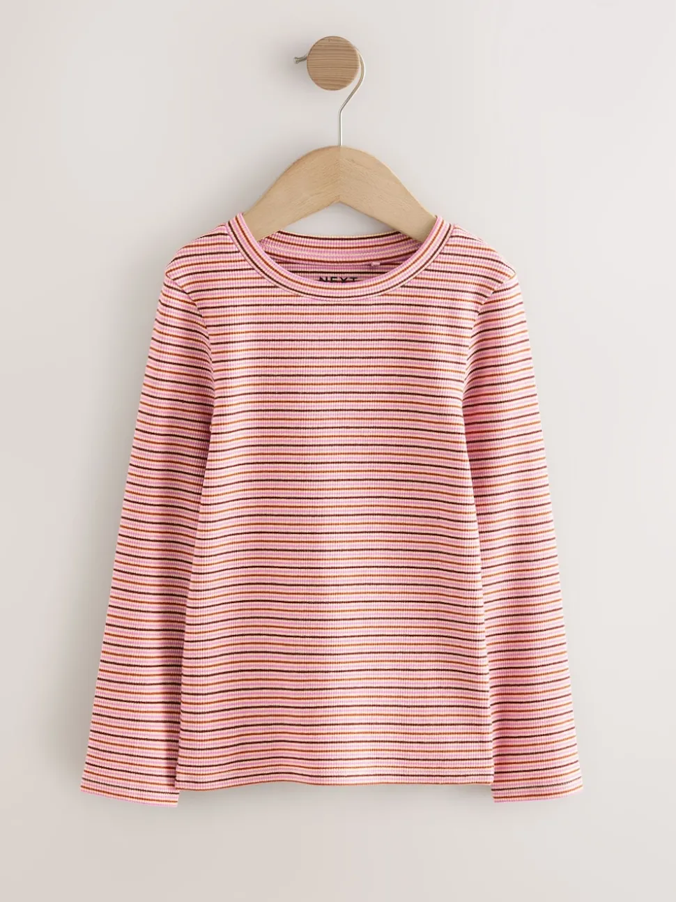 Animal Long Sleeve Ribbed T-Shirts 4 Pack (3-16yrs)