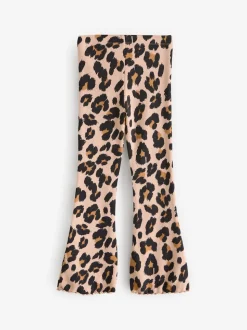Animal 1 Pack Rib Flare Leggings (3-16yrs)