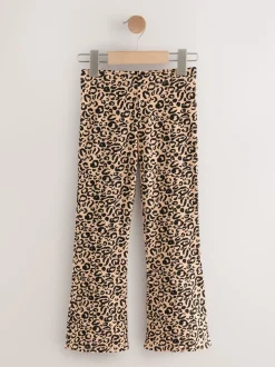 Animal/Red 4 Pack Flared Leggings (3-16yrs)