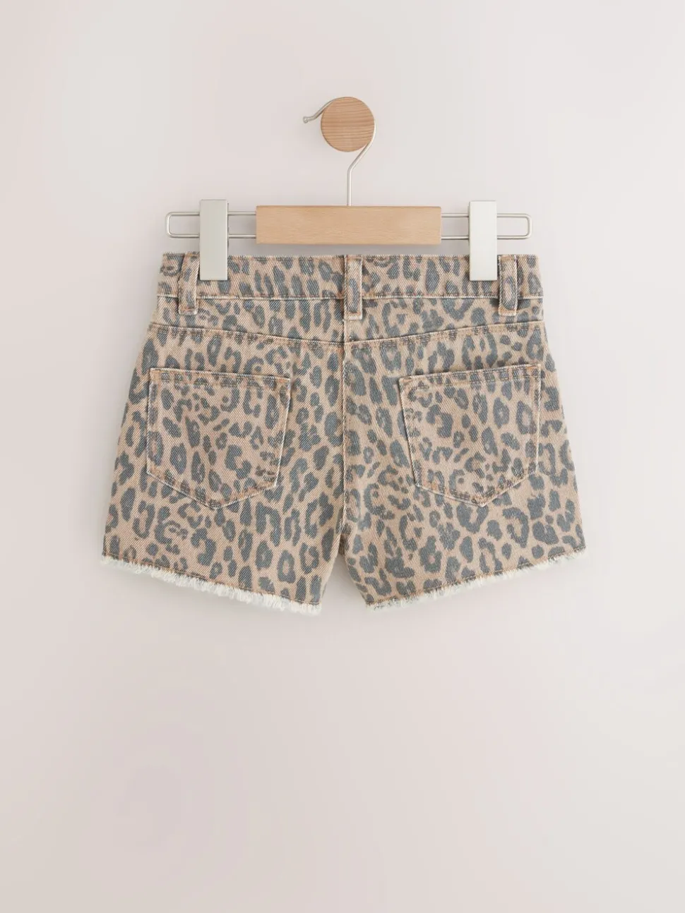 Animal Regular Length Frayed Edge Denim Shorts (3-16yrs)