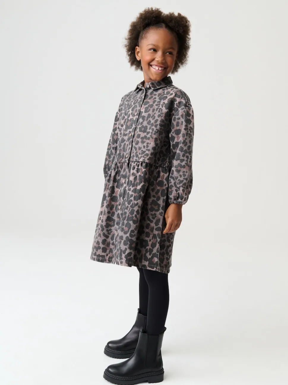 Animal Shirt Dress (3-16yrs)