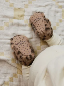 Animal Tan Brown Baby Cosy Touch Fasten Boots (0-18mths)