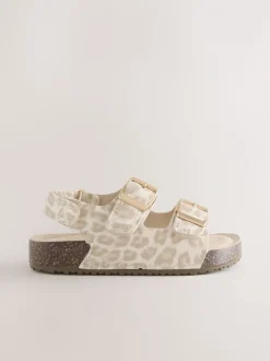 Animal Wide Fit (G) Corkbed Double Two Strap Sandals