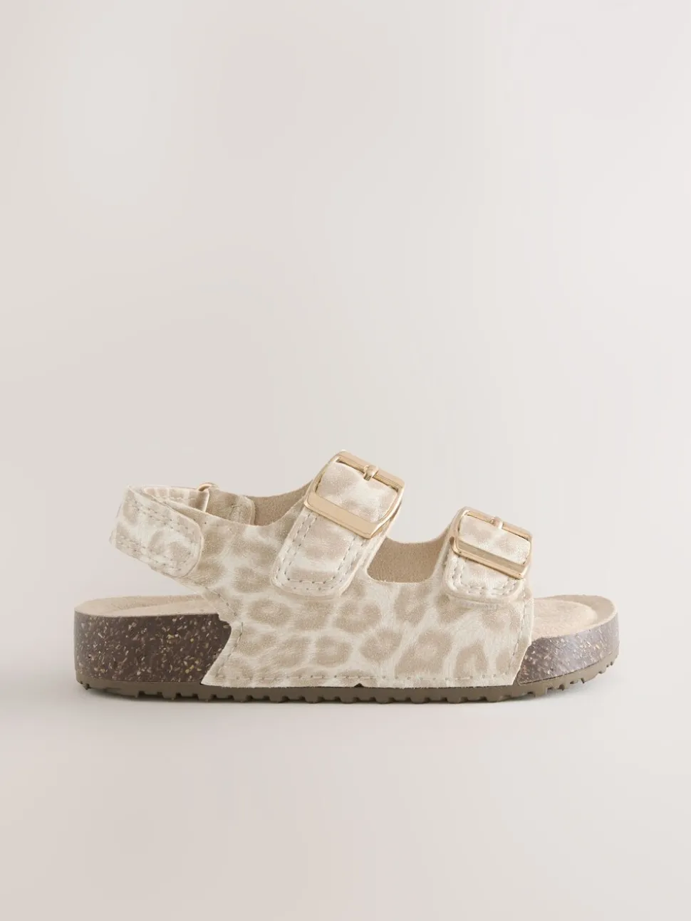 Animal Wide Fit (G) Corkbed Double Two Strap Sandals