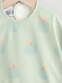 Apple Weaning And Feeding Sleeved Bib