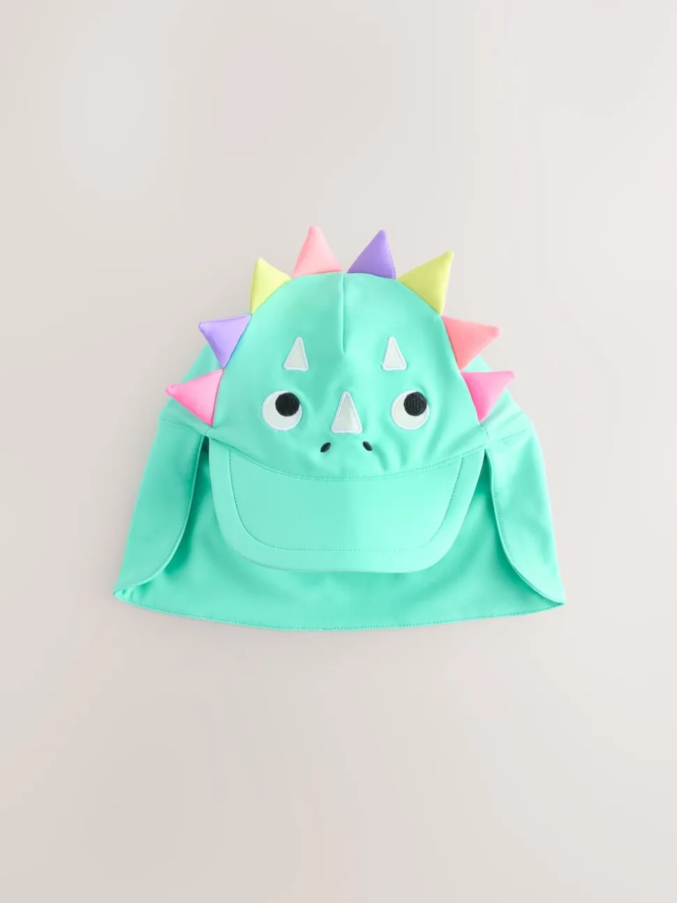 Aqua Blue Dinosaur Swim Cap (3mths-10yrs)