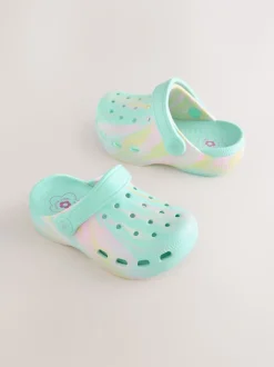 Aqua Blue Marble Standard Fit (F) Clogs