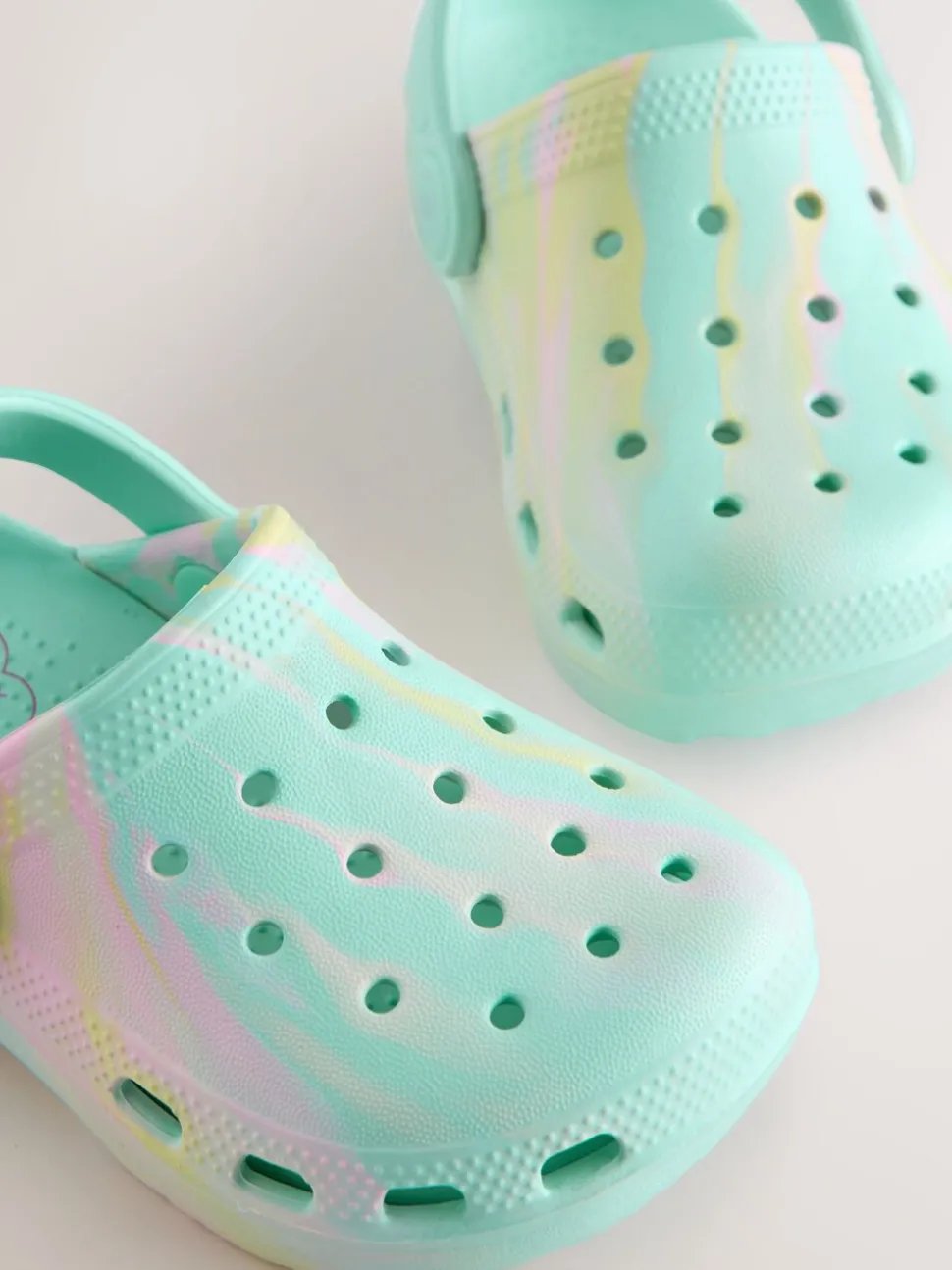 Aqua Blue Marble Standard Fit (F) Clogs