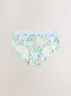 Aqua/Pink Hipster Briefs 5 Pack (2-16yrs)