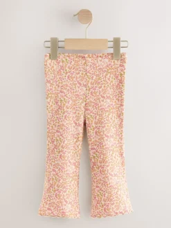 Autumnal Orange Flared Leggings 5 Pack (3mths-7yrs)