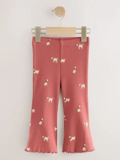 Autumnal Orange Flared Leggings 5 Pack (3mths-7yrs)