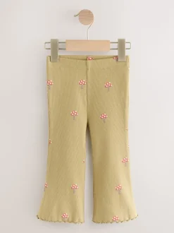 Autumnal Orange Flared Leggings 5 Pack (3mths-7yrs)
