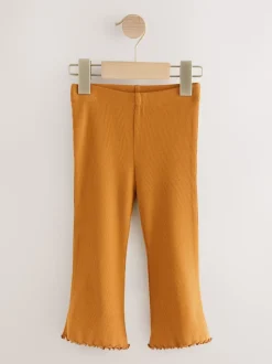 Autumnal Orange Flared Leggings 5 Pack (3mths-7yrs)