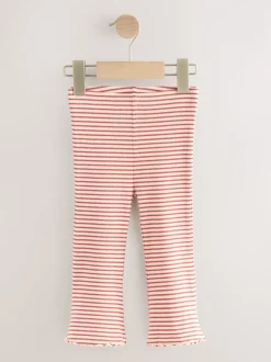 Autumnal Orange Flared Leggings 5 Pack (3mths-7yrs)