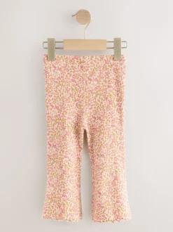Autumnal Orange Flared Leggings 5 Pack (3mths-7yrs)