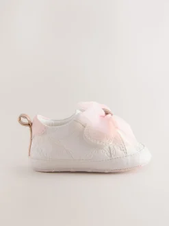 Baker by Ted Baker Baby Girls Organza Bow Padders Trainers