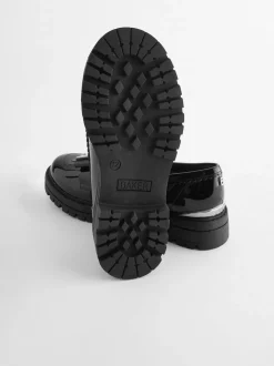 Baker by Ted Baker Girls Black Loafer Shoes with Bow