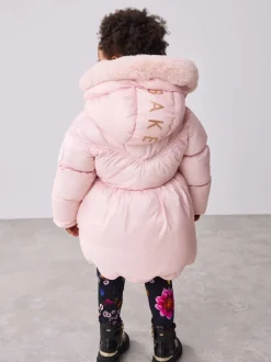Baker by Ted Baker Shower Resistant Scallop Padded Coat With Detachable Bag