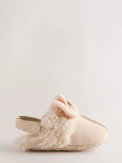 Baker by Ted Baker Baby Girls Faux Fur Trim Padders Mules