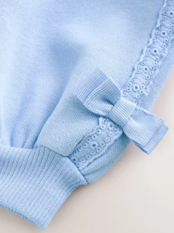 Baker by Ted Baker Blue 2 Piece Side Bow Detail Sweat & Joggers Set