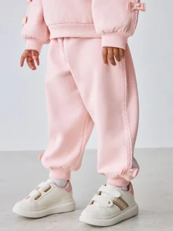 Baker by Ted Baker Blue 2 Piece Side Bow Detail Sweat & Joggers Set