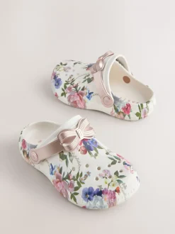 Baker by Ted Baker Bow Clog White Sandals